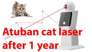 ATUBAN Automatic Cat Laser Toy Rechargeable random moving interactive Laser Toy for Cats and Kittens [upl. by Ainnat]