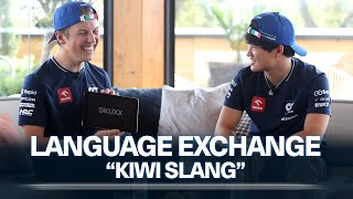 Language Exchange  Liam teaches Yuki some quotKiwi Slangquot [upl. by Martinic]