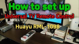 How to set up  Universal TV remote control  Huayu [upl. by Ytsirk]