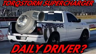 TorqStorm Supercharger Daily Drive Pulls And Review On 4th Gen Ram 1500 [upl. by Oalsecnew745]