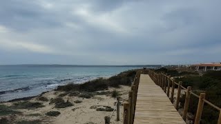 Walking Beach Playa de Migjorn Formentera 2024 [upl. by Aymik]