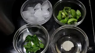 KIWI Mojito Mocktail at Home Recipe  KIWI FRUIT JUICE  HEALTH Drink [upl. by Yna]