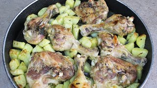 POLLO AL FORNO CON PATATE  FoodVlogger [upl. by Varion]