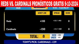 Cincinnati Reds vs St Louis Cardinals 9102024 Pronósticos GRATIS de la MLB para Hoy [upl. by Eelannej]