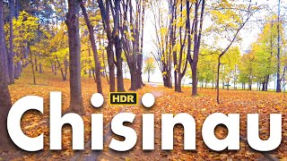 4K Ultra HDR  Chisinau walking tour Moldova November 17 2023 [upl. by Lierbag]