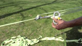 Comment installer une slackline traditionnelle avec 6 mousquetons [upl. by Siramed434]