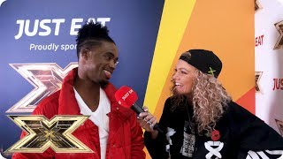 Exclusive interview with Dalton Harris from The X FactorJust Eat’s Backstage Bites 2018  Episode 5 [upl. by Naujaj]