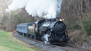 CNJ 113 Minersville Santa Trains 2019 [upl. by Horst514]