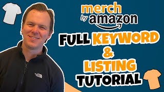 Amazon Merch Full Keyword Research amp Listing SEO Tutorial [upl. by Dlanar]