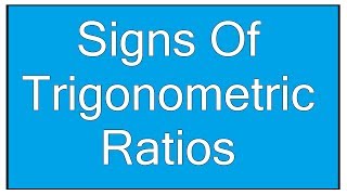 Signs Of Trigonometric Ratios Explained with quotAll Silver Tea Cupsquot Concept  Maths Trigonometry [upl. by Reiser]