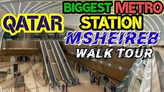 MSHEIREB THE BIGGEST METRO STATION IN QATAR qatar qatarlife vlog youtube [upl. by Goss]