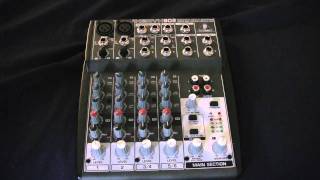 Behringer Xenyx 802 Mixer Review [upl. by Hillman]