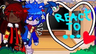 Sonic and friends react to gacha club reactionSonadowmy AuRead description [upl. by Asylem790]