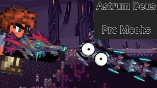 Beating Astrum Deus PreMechs terraria calamity [upl. by Gobert]