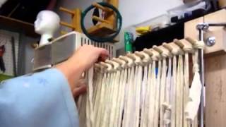 Weaving on a twining loom part 2 [upl. by Rebeka]