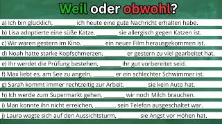 Weil oder obwohl [upl. by Celine]