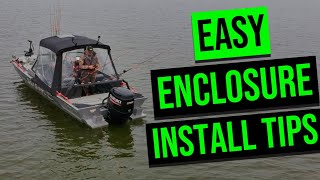 Boat Enclosure Install Setup Maintenance Tips EASY SETUP [upl. by Chickie]