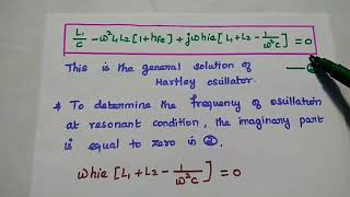 Hartley Oscillator  Operation  Frequency of Oscillation  Electronic Circuits II [upl. by Koo413]