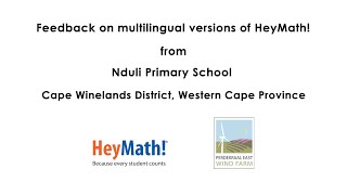 Gr 1 Educator uses HeyMath in Xhosa [upl. by Nicks]