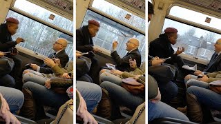 Argument Erupts On Packed Train [upl. by Olaf610]