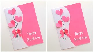 Easy Beautiful 🤩 Birthday Card 2022 • Birthday greeting card for bestfriend • handmade birthday card [upl. by Kuhn836]