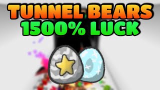 10 Tunnel Bears Defeated With 1500 Loot Luck  Bee Swarm Simulator [upl. by Notxap]