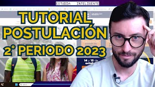 Tutorial Postulación Segundo Perdiodo 2023 [upl. by Carothers]