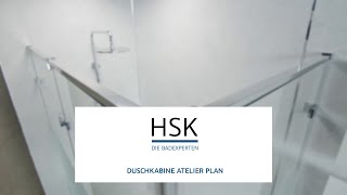 Duschkabine von HSK  Serie Atelier Plan [upl. by Ellenyl]