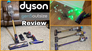 Dyson Gen5 Outsize Vacuum Review Demo amp Maintenance Tips  V8 amp V15 Detect Comparison [upl. by Hakeber]