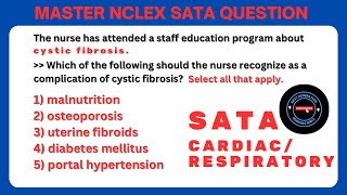 NCLEX PREP  Must Know SATA QUESTIONS RESPIRATORY amp CARDIAC [upl. by Dirraj]