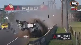 HORROR Crash Damian Flack Bathurst 2015 Aussie Racing Cars HD [upl. by Khan858]