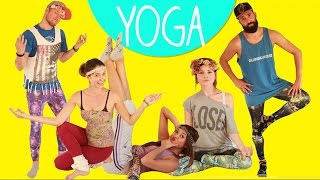 YOGA CHALLENGE mit Chrissy Joyce und BullshitTV [upl. by Anilosi]