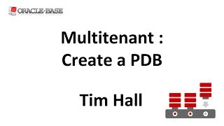 Multitenant  Create a Pluggable Database PDB [upl. by Dickie]