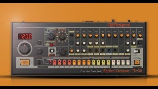 Roland TR08  Fading Lights by Genesis drum pattern [upl. by Lurleen]