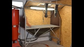 Eigenbau Sandstrahlkabine Sandstrahler DIY Sandblasting cabinet Sandblaster Homemade [upl. by Anailil]