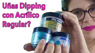 Uñas Dipping Con Polvos Acrílicos Regulares ESP [upl. by Assehc]