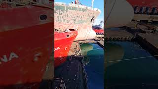 A day in the shipyard ship maritime shipping marine vessel sea floating seaman boat [upl. by Arrait]