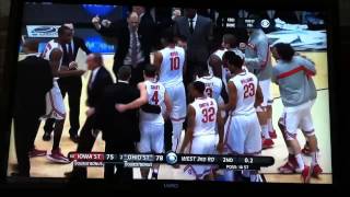 Aaron Craft hits Game winner Ohio State Buzzer Beater vs Iowa State March Madness [upl. by Attolrac]