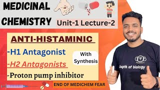 Antihistaminic agents  H1 Antagonists  H2 Antagonists  Gastric proton pump inhibitors  synthesis [upl. by Zacharia]