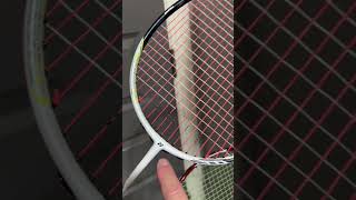 Yonex AeroBite string sound 23 lbs vs 27 lbs [upl. by Celestyna]