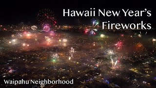 Hawaii Fireworks Show  New Years 2023 [upl. by Adleremse141]