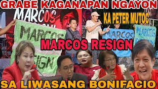 HALA KAGABAPAN NGAYON DITO SA LIWASANG BONIFACIO MARCOS RESIGN [upl. by Eahsed]