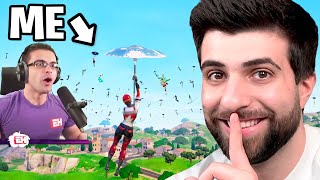 I Went UNDERCOVER in Nick Eh 30s Fortnite Tournament [upl. by Lubbi]