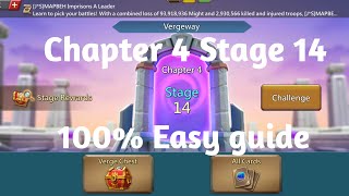 Lords mobile Vergeway Chapter 4 Stage 14 easiest guide [upl. by Assenyl159]