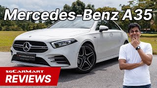 2020 MercedesBenz AClass Saloon A35 AMG 4MATIC  sgCarMart Reviews [upl. by Ssitruc]