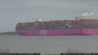 ONE INGENUITY Gigantisches ULCV Containerschiff auf dem Weg nach Antwerpen 04022024 [upl. by Hayikat]