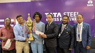 Shrayan Majumder wins Tata Steel Chess Festival 2023 Rating Open on his debut in Kolkata [upl. by Adnhoj]