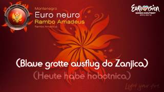 Rambo Amadeus  quotEuro Neuroquot Montenegro  Karaoke version [upl. by Ahsinar]