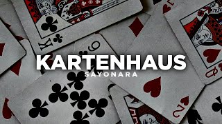 SAYONARA  KARTENHAUS Lyric Video prod by Fred M8 Beats  Trauriges Lied Deutschrap Liebeskummer [upl. by Justicz420]