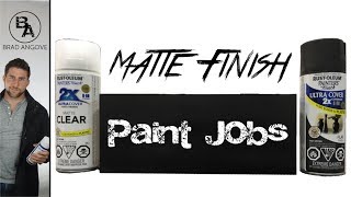 How to get a matte black finish with spray cans [upl. by Eibba]